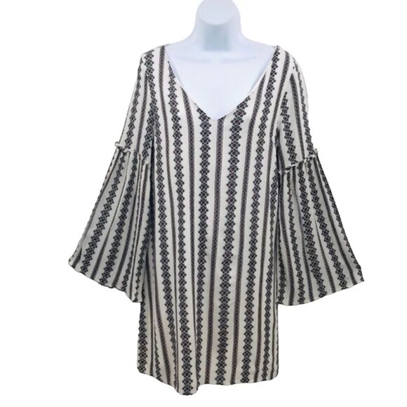 Elan Gauze Boho Mini Dress Sz. Small - Picture 2 of 13